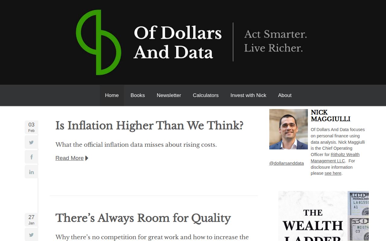 Screenshot of Of Dollars And Data