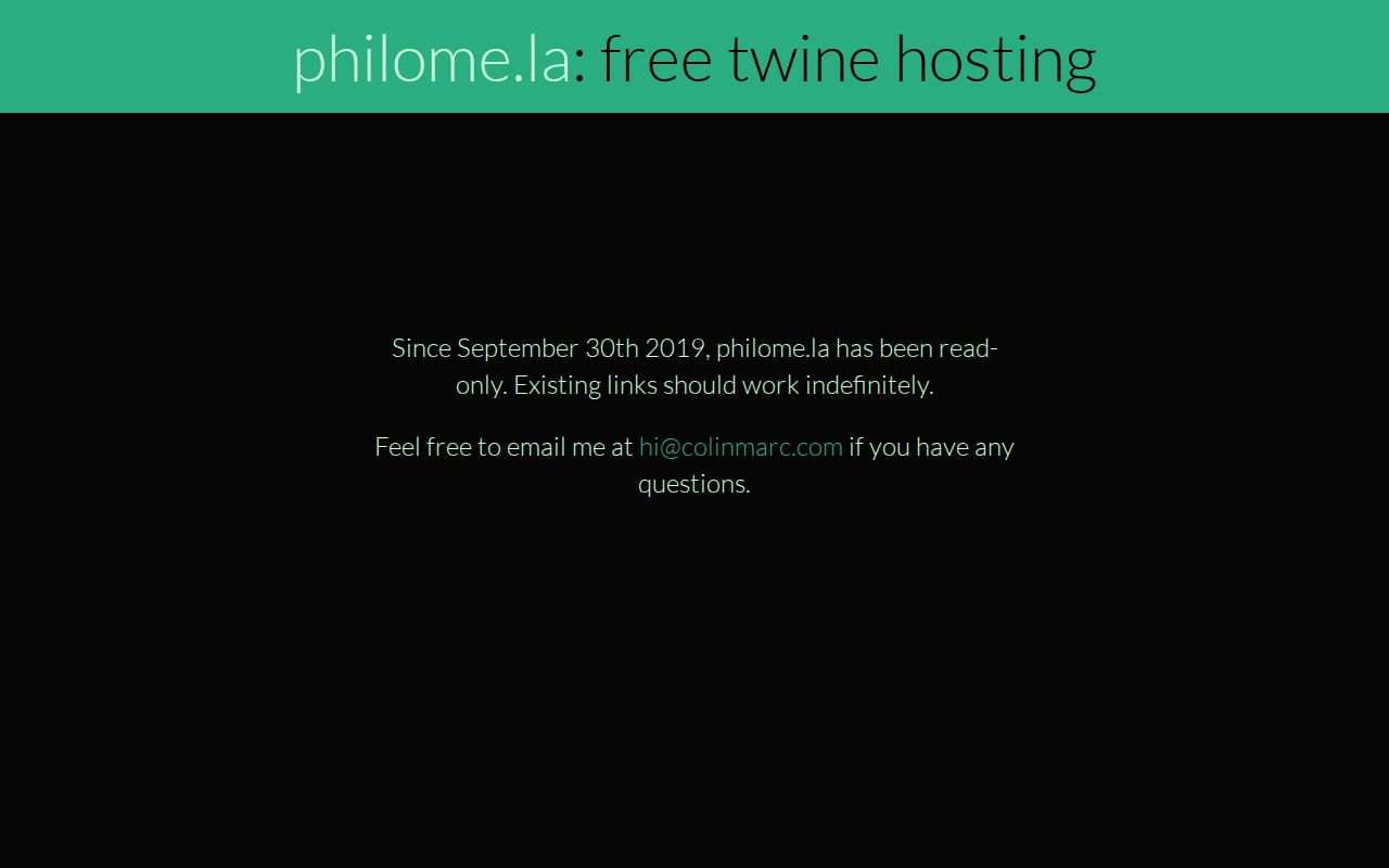 Screenshot of Philome.la