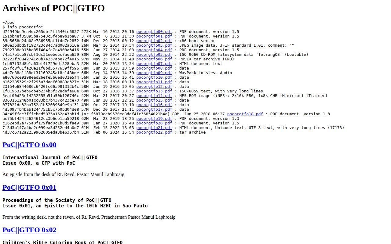 Screenshot of PoC||GTFO