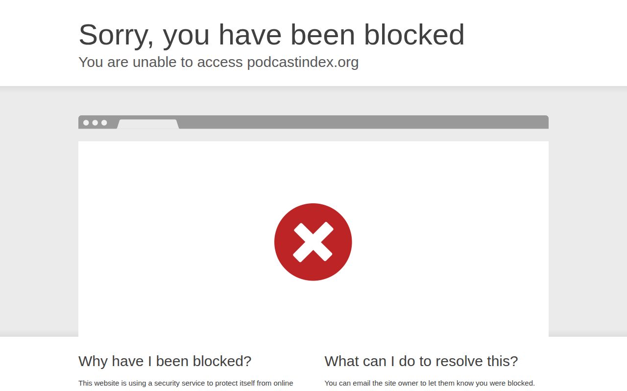 Screenshot of Podcast Index