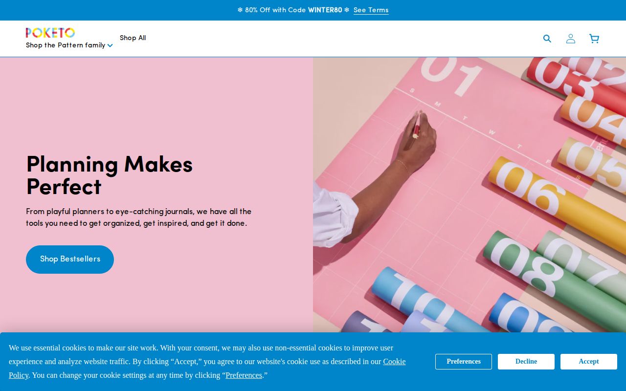 Screenshot of Poketo Zines