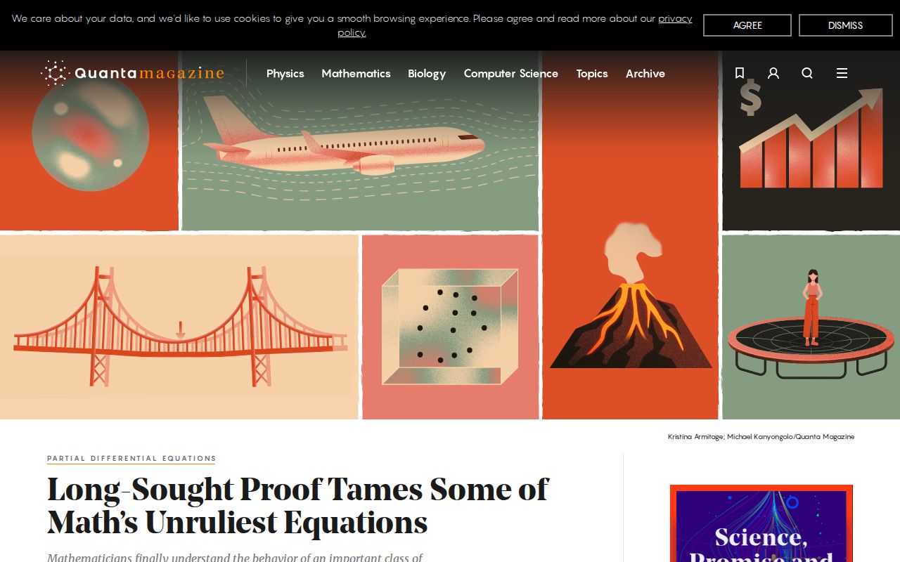 Screenshot of Quanta Magazine