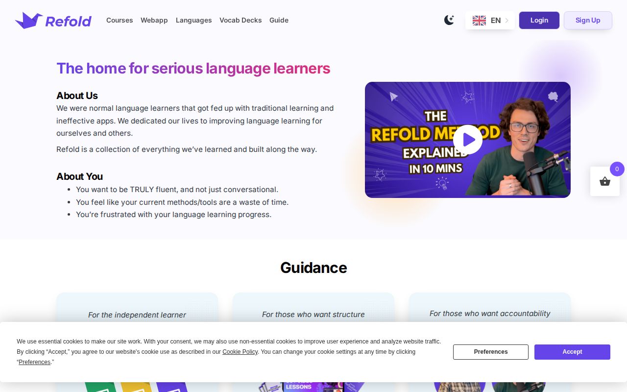 Screenshot of Refold