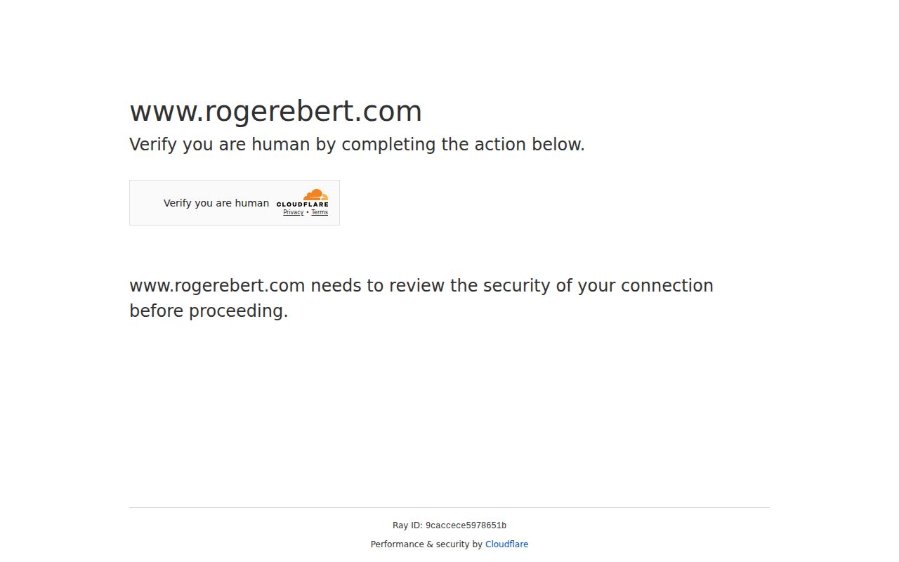 Screenshot of RogerEbert.com