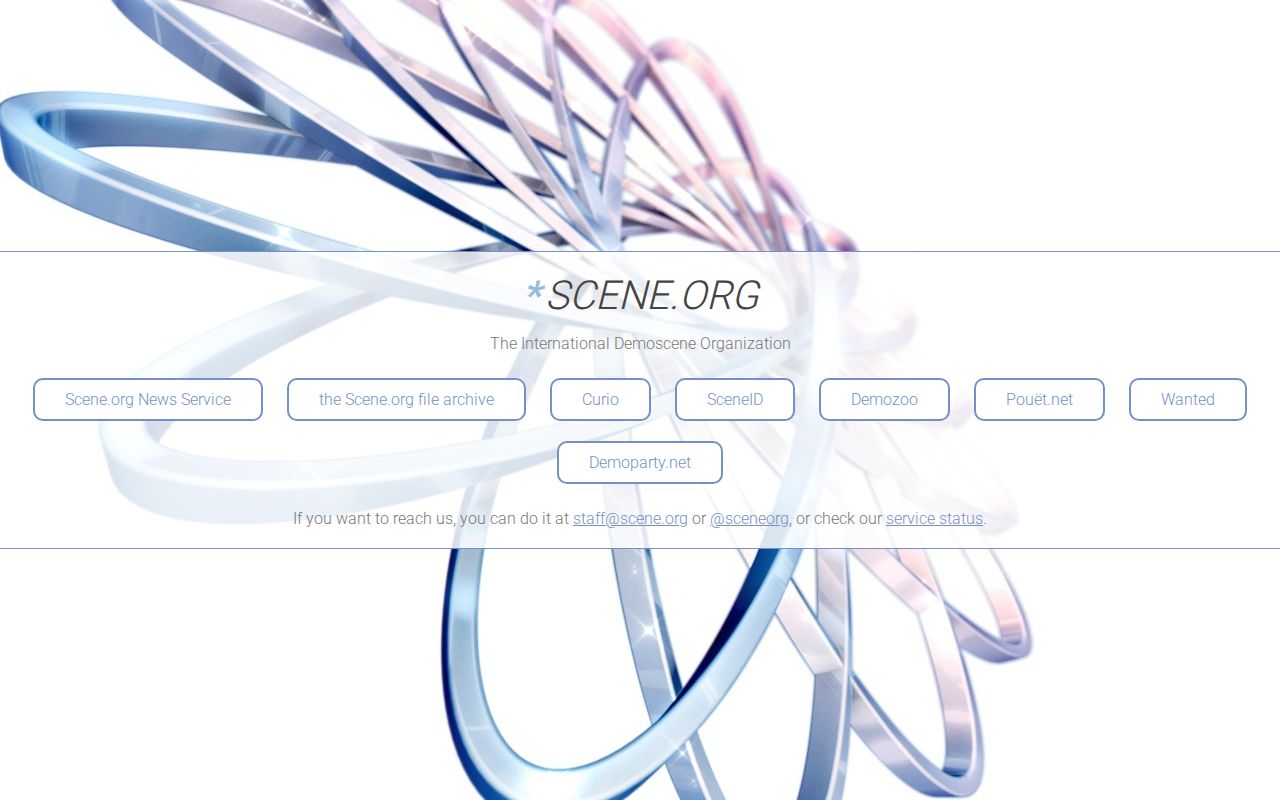 Screenshot of scene.org