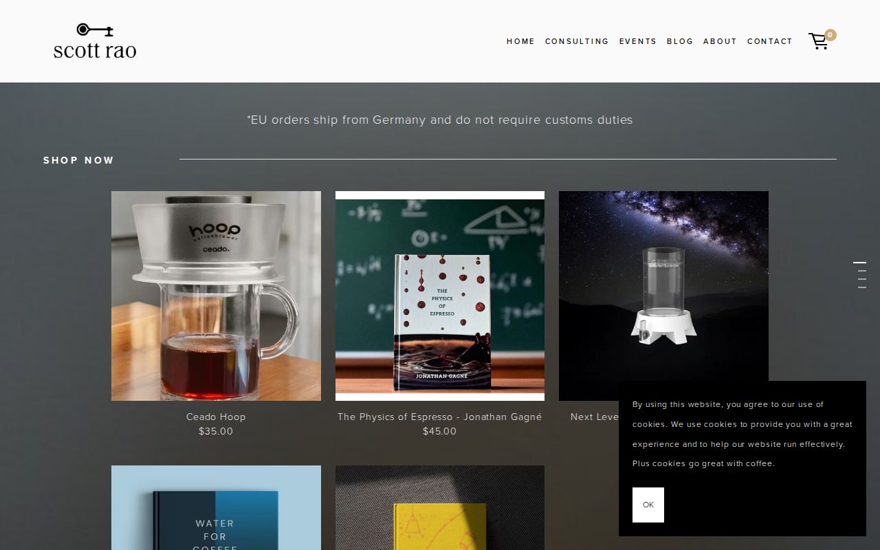 Screenshot of Scott Rao