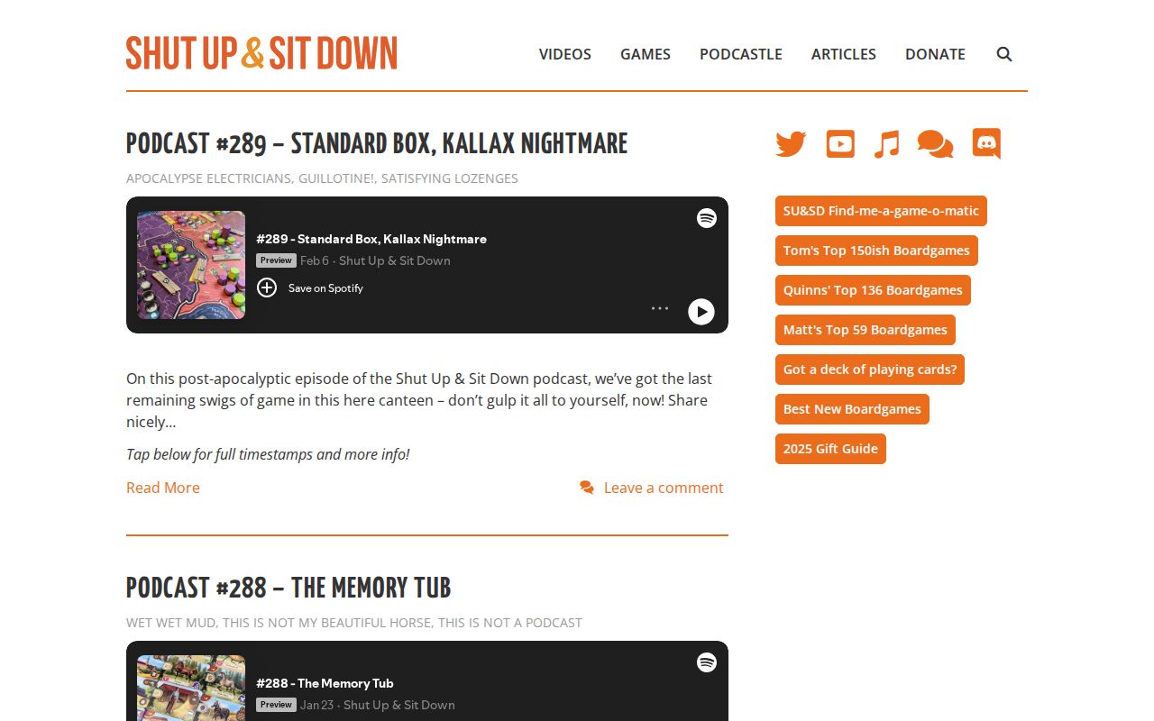 Screenshot of Shut Up & Sit Down