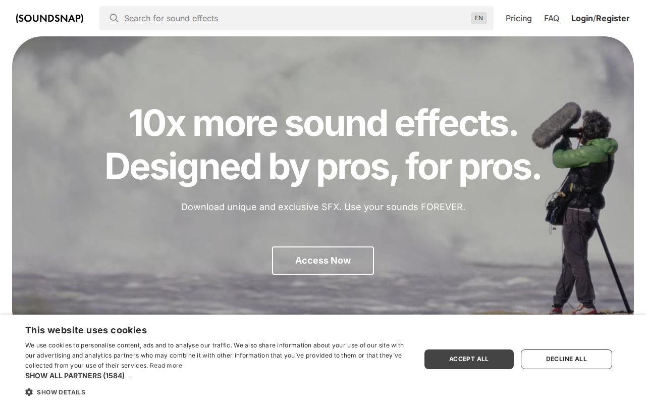 Screenshot of Soundsnap