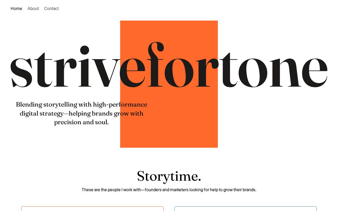 Screenshot of Strive for Tone