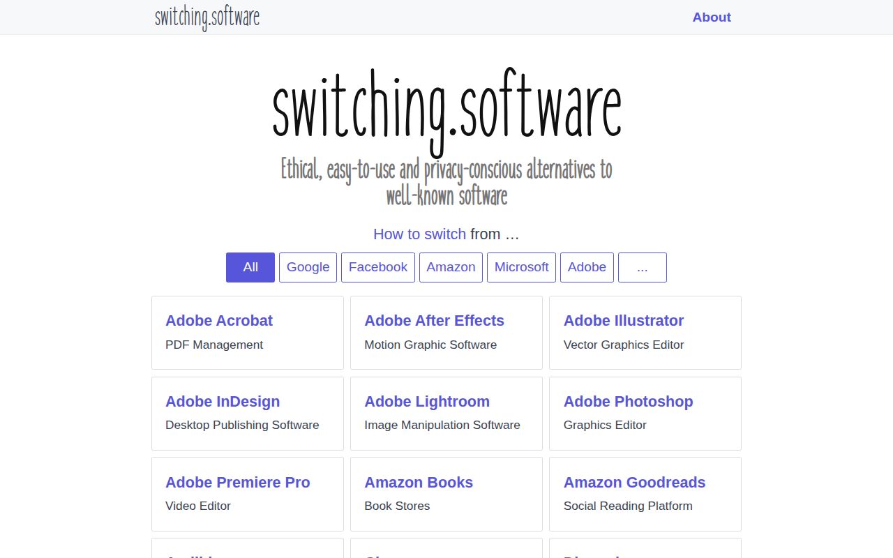 Screenshot of Switching.software