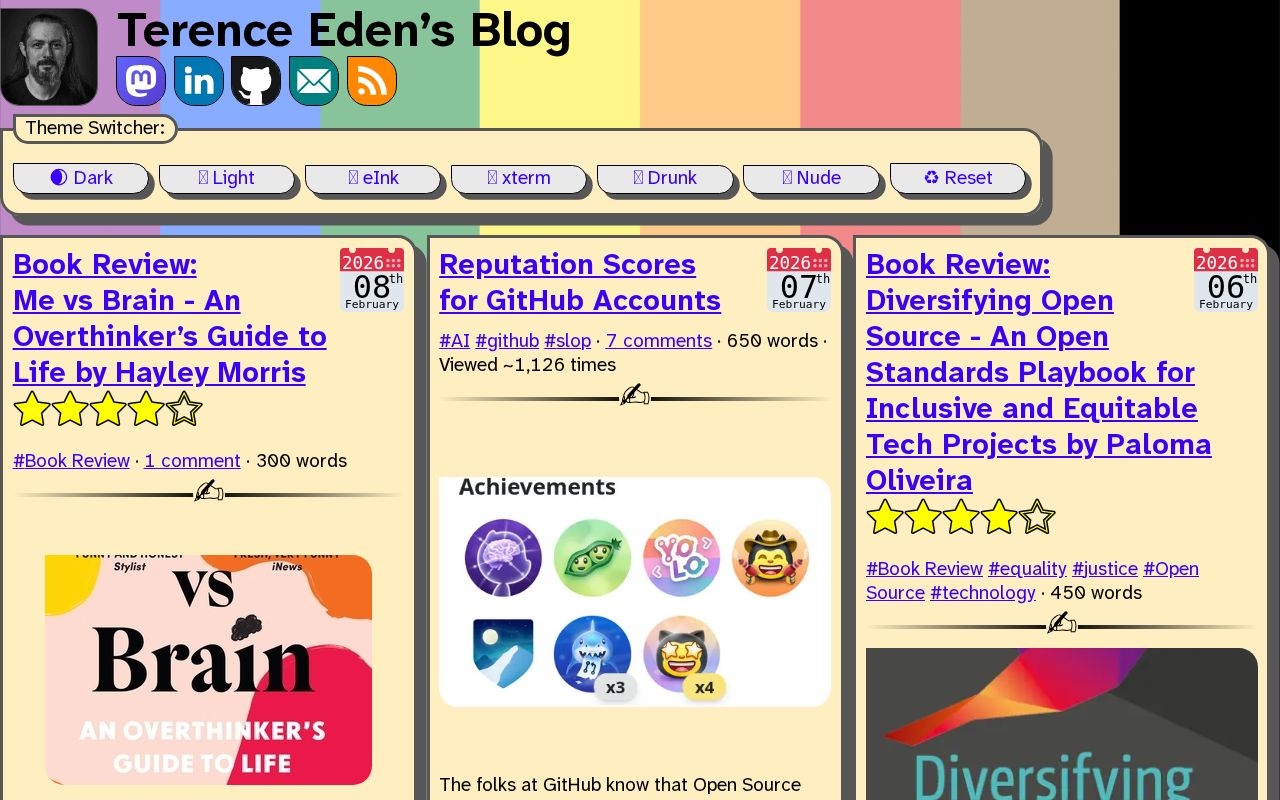 Screenshot of Terence Eden