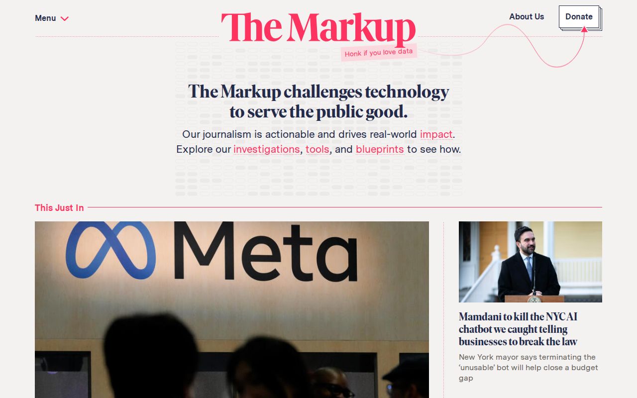 Screenshot of The Markup