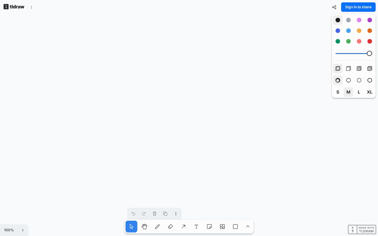 Screenshot of tldraw