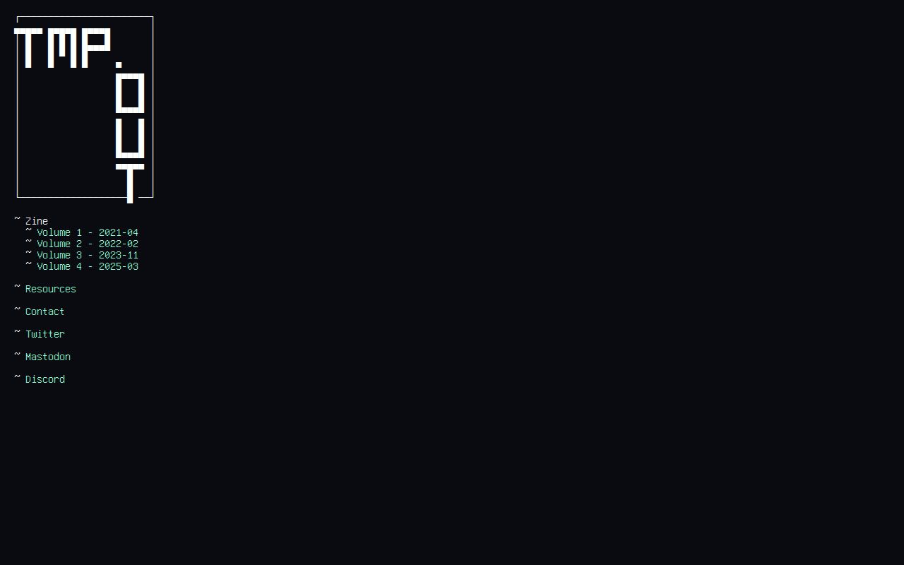 Screenshot of tmp.0ut