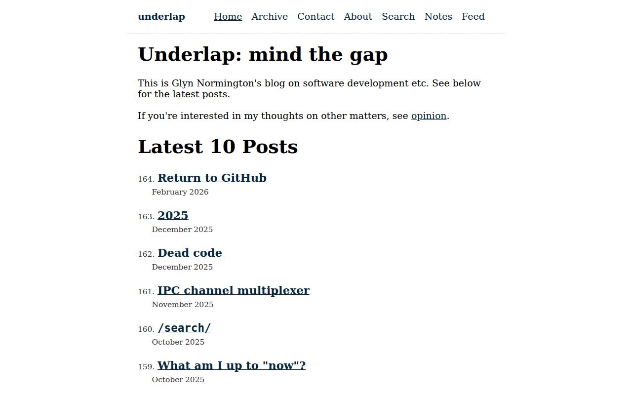 Screenshot of Underlap