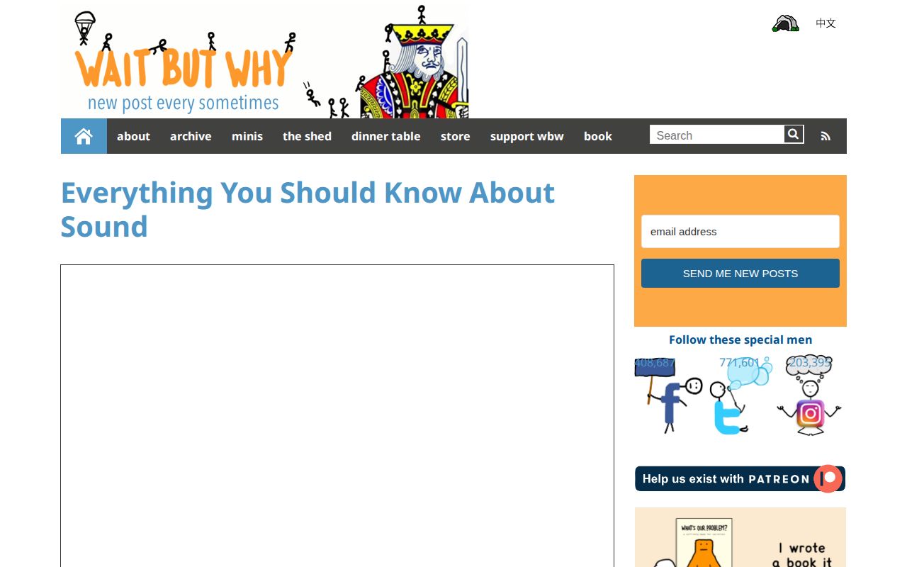 Screenshot of Wait But Why