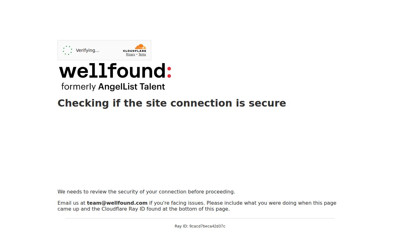 Screenshot of Wellfound (AngelList)