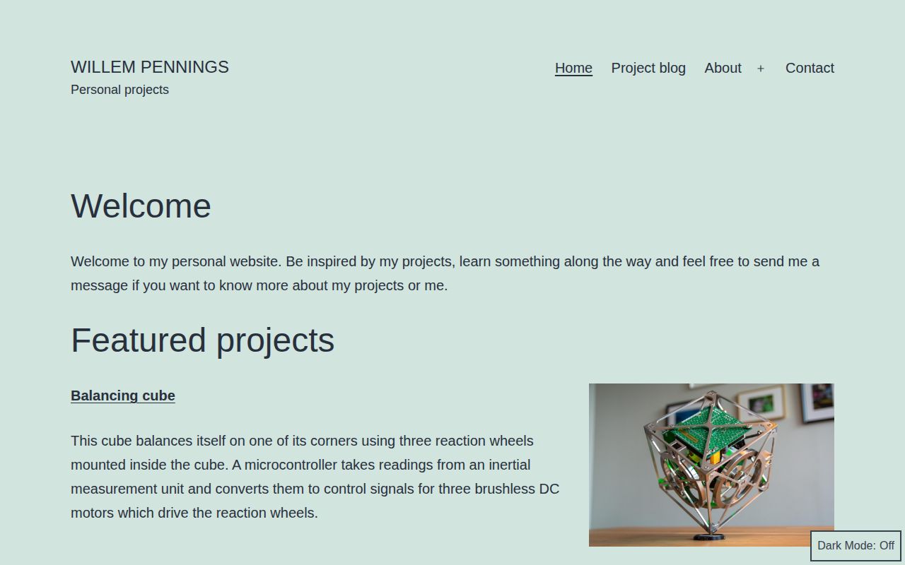 Screenshot of Willem Pennings